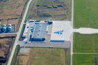 Vancouver International Airport, Vancouver, British Columbia Canada (YVR) - UPS parking seen from a Harbour Air DHC-3 bound to Victoria - by Michel Teiten ( www.mablehome.com )