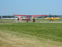 Wittman Regional Airport (OSH) - Airventure 2008 - Oshkosh, WI.  N88WY just arrived. - by Bob Simmermon