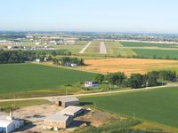 Toledo  Executive Airport (TDZ) - Final for RWY 22 at Toledo, OH - by Bob Simmermon