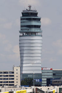 Vienna International Airport, Vienna Austria (VIE) - Vienna Airport Tower - close up - by Juergen Postl