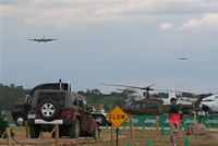 Willow Run Airport (YIP) - People testing out Jeeps at Thunder Over Michigan Air Show - by Florida Metal