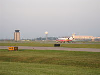 Springfield-branson National Airport (SGF) - Air Traffic Control Tower, from N2111Q - by Doug Robertson