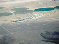 Barstow-daggett Airport (DAG) - Daggett-Barstow Airport, CA. from 8,500' msl looking North - by Doug Robertson
