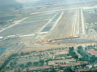 Camarillo Airport (CMA) - Camarillo Airport Rwy 08-26 looking west from Beech 36 BONANZA N2111Q. Note far-displaced threshold for 26. - by Doug Robertson