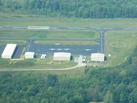 Russell County Airport (K24) - In the pattern, looking west at the facilities. - by Bob Simmermon