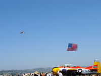 Camarillo Airport (CMA) - Opening the Annual Camarillo EAA Airshow with banner tow Old Glory - by Doug Robertson