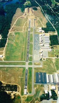 Plymouth Municipal Airport (PYM) - High above RW 24/06 at Plymouth, MA - by Mark Silvestri