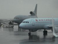 Halifax International Airport, Halifax Regional Municipality, Nova Scotia Canada (YHZ) - Another picture of the RAF Tristar as an Air Canada aircraft taxis to the gate at YHZ - by YHZAirplaneSpotter