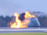 Manchester Airport, Manchester, England United Kingdom (EGCC) - Fire training at Manchester Airport - by chris hall