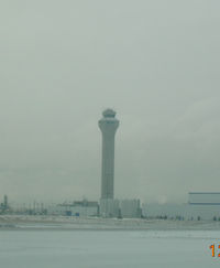 Salt Lake City International Airport (SLC) - Control Tower at KSLC - by John J. Boling