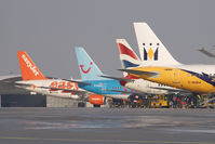 Salzburg Airport, Salzburg Austria (SZG) - Monarch, British, Thomson and Easyjet at Salzburg - by Yakfreak - VAP
