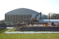 Manchester Airport, Manchester, England United Kingdom (EGCC) - New Hanger containing Concorde G-BOAC - by David Burrell