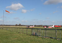 Lashenden/Headcorn Airport, Maidstone, England United Kingdom (EGKH) - View towards runway from the public field. - by Martin Browne