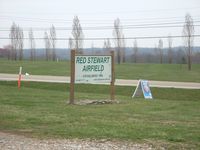 Red Stewart Airfield Airport (40I) - Sign at entrance from route 42 - by IndyPilot63