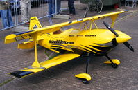 Wolverhampton Airport, Wolverhampton, England United Kingdom (EGBO) - large scale model of a Pitts Special  - by Chris Hall