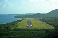 Vieques Airport (Antonio Rivera Rodríguez Airport) - On approch on board a Vieques Air Link Caravan - by billysier