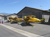Santa Paula Airport (SZP) - Three Buckers-N133JU Jungmeister, N131G Jungmann, N1017U Jungmann - by Doug Robertson