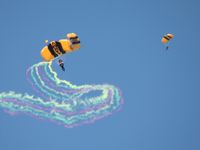 Lakeland Linder Regional Airport (LAL) - Army parachute team - by Bob Simmermon