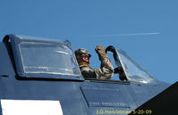 Joint Base Andrews Airport (ADW) - Pilot in NAF Hellcat - by J.G. Handelman
