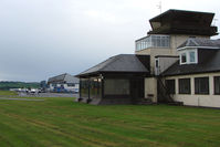 Perth Airport (Scotland), Perth, Scotland United Kingdom (EGPT) - View of the Apron , in front of the Control Tower at Perth, Scone, Scotland - by Terry Fletcher