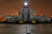 Frederick Municipal Airport (FDK) - The old terminal.  Shot at 1:30am with long exposure. - by concord977