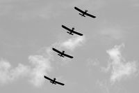 RAF Cosford Airport, Albrighton, England United Kingdom (EGWC) - Tiger Club Turbulent Display Team at the Cosford Air Show - by Chris Hall