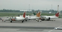 Montréal-Pierre Elliott Trudeau International Airport, Montreal, Quebec Canada (YUL) - AC Jazz fleet at YUL - by metricbolt