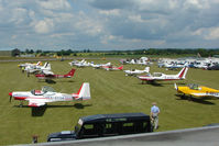 Wickenby Aerodrome Airport, Lincoln, England United Kingdom (EGNW) - View from the Control Tower at Wickenby on 2009 Wings and Wheel Show - by Terry Fletcher