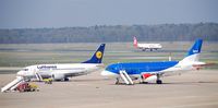 Tegel International Airport (closing in 2011), Berlin Germany (EDDT) - Blue and white and red..... - by Holger Zengler