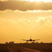 Tegel International Airport (closing in 2011), Berlin Germany (EDDT) - Touch down in dusty afternoon light - by Holger Zengler