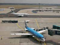 Frankfurt International Airport, Frankfurt am Main Germany (EDDF) - Planes and busses and a human being... - by Holger Zengler