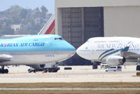 Los Angeles International Airport (LAX) - A Korean and Kiwi nose to nose... - by Mark Kalfas