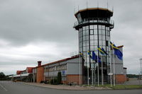 Jönköping Airport - The tower and terminal building of Jönköping Airport in Sweden. - by Henk van Capelle