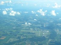 Warsaw Municipal Airport (ASW) - Looking south from 10000' - by Bob Simmermon