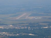 Delaware County Regional Airport (MIE) - Looking NW through the summer haze from 2500' - by Bob Simmermon