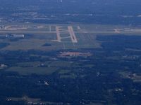 Muskegon County Airport (MKG) - Looking down RWY 32 - by Bob Simmermon