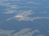 Vinton County Airport (22I) - Looking down RWY 9 through the summer haze - by Bob Simmermon