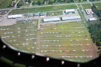 Grimes Field Airport (I74) - Overflying MERFI event in B17 N3139G. - by Bob Simmermon