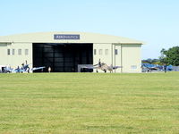 Kemble Airport, Kemble, England United Kingdom (EGBP) - Spitfire and Hurricane of the BBMF with the Rolls Royce PLC Spitfire - by Chris Hall