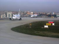 Istanbul Atatürk International Airport, Istanbul Turkey (LTBA) - Two aircraft waiting for 18L - by Erdinç Toklu