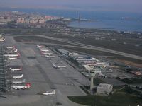 Istanbul Atatürk International Airport, Istanbul Turkey (LTBA) - Initial climb towards south (18L). You can see ships at the bottom of Bosphorus. - by Erdinç Toklu