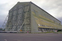 CARDINGTON Airport - One of two airship sheds at former RAF Cardington, built 1916 for the UK’s airship project. Each is 812 ft long, 180 ft wide and 157 ft high and contains 4000 tons of steel. R101 left from here on her ill fated voyage to India. The lovely Ann gives scale. - by Malcolm Clarke
