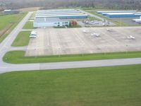 Indianapolis Metropolitan Airport (UMP) - Departing RWY 15 looking SW at the FBO. - by Bob Simmermon