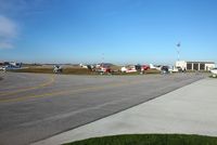 Toledo  Executive Airport (TDZ) - Perfect weather, considering November, for the last EAA breakfast fly-in at Toledo, Ohio. - by Bob Simmermon