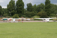 North Weald Airfield Airport, North Weald, England United Kingdom (EGSX) - A few residents on the Air Britain fly-in Saturday. - by MikeP