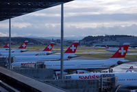Zurich International Airport, Zurich Switzerland (ZRH) - Swiss Heavies at the E-Gates - by Hannes Tenkrat