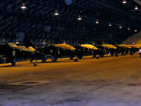 RAF Shawbury Airport, Shawbury, England United Kingdom (EGOS) - BAe Hawk T1's in storage at RAF Shawbury - by Chris Hall