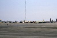 Gibraltar Airport - Gibralter in 1991. 2 Tornado's, 4 Buccaneers, 1 Nimrod and 2 Hunters! - by Malcolm Clarke