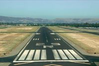 Livermore Municipal Airport (LVK) - Short final, runway 25R. - by Chris Saulit