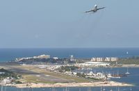 Princess Juliana International Airport, Philipsburg, Sint Maarten Netherlands Antilles (TNCM) - A look at the airport with airfrance (F-GLZP) departing runway 10 - by Daniel Jef